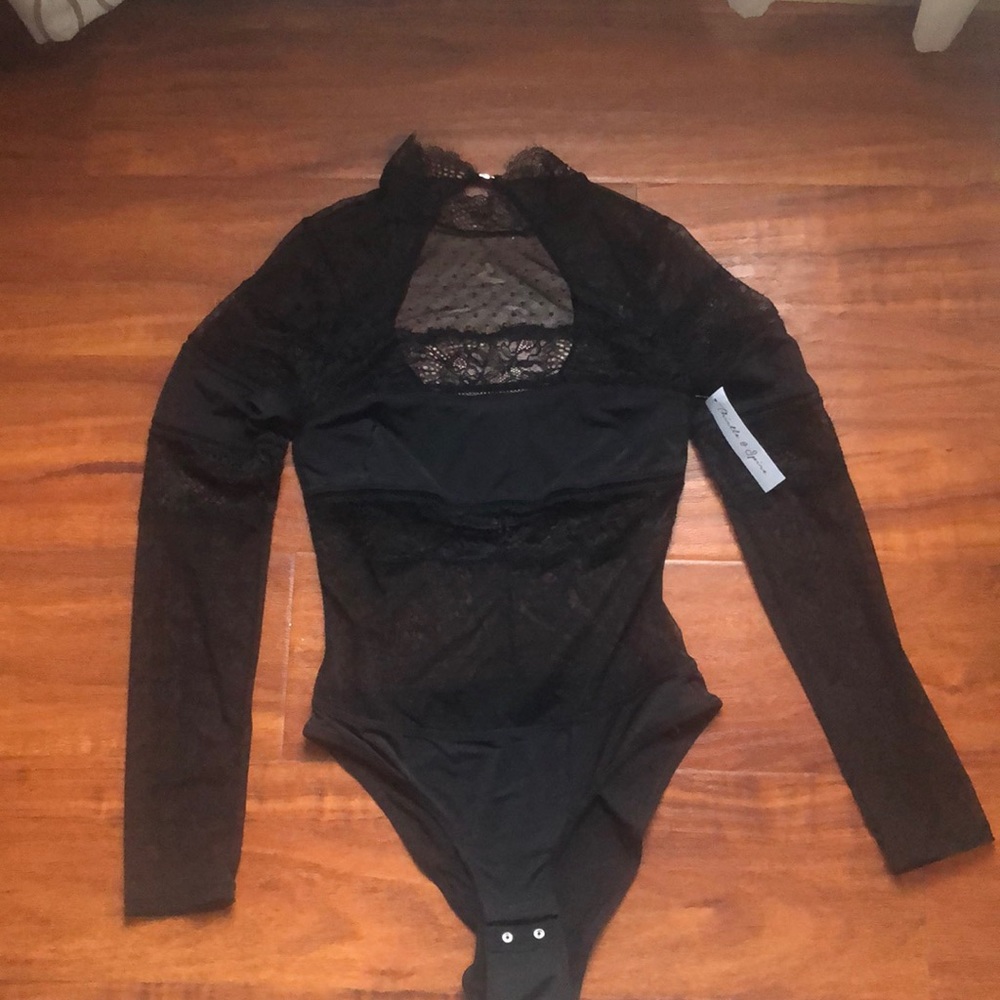 REVOLVE / Thistle and Spire XS Black long sleeve bodysuit